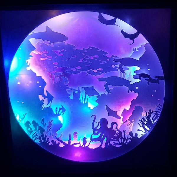 into the deep sea underwater papercutting 3d shadowbox shadow box light box SVG PNG DXF digital Cricut template - commercial b into the deep sea underwater papercutting 3d shadowbox shadow box light box SVG PNG DXF digital Cricut template - commercial b