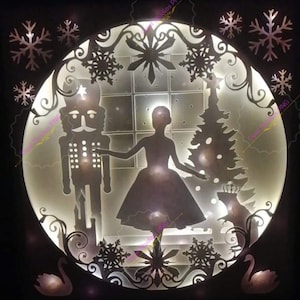 Download The Nutcracker Ballet Mouse King Christmas Papercutting Shadow Etsy