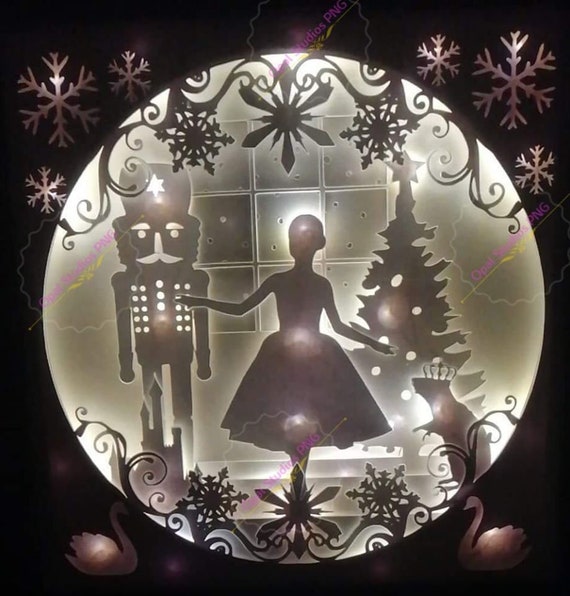 Download The Nutcracker Ballet Mouse King Christmas Papercutting Shadow Etsy