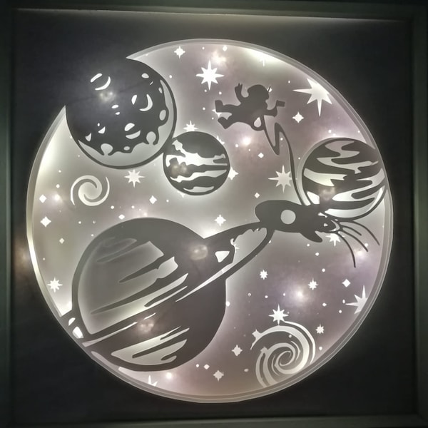 spaceman space planets stars papercutting 3d shadowbox shadow box light box SVG PNG DXF digital Cricut template- commercial spaceman space planets stars papercutting 3d shadowbox shadow box light box SVG PNG DXF digital Cricut template- commercial