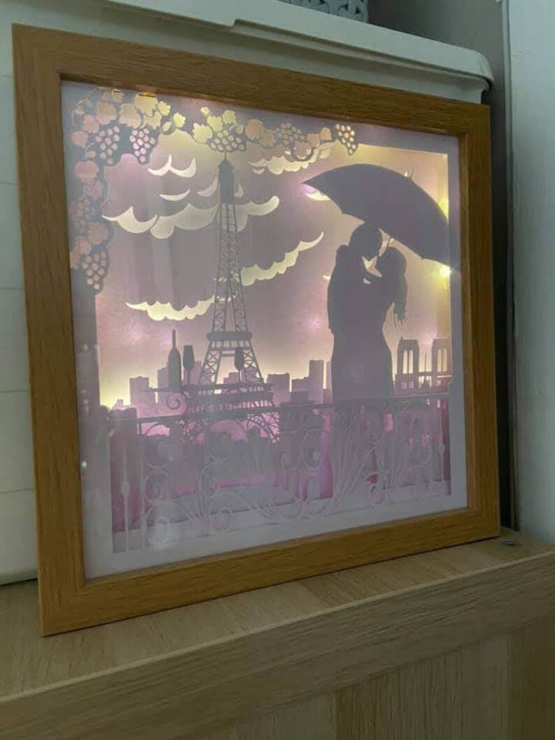 Download Paris Eiffel Tower Couple Romance Love Engagement Papercutting 3d Shadowbox Shadow Box Light Box Svg Png Dxf Digital Cricut Commercial Clip Art Image Files Embellishments Deshpandefoundationindia Org