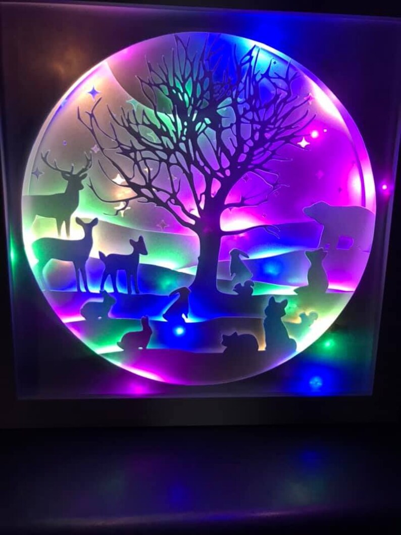 Download Tree Of Life Wonder Animals Woodland Forest Cute Papercutting 3d Shadowbox Shadow Box Light Svg Png Dxf Digital Cricut Template Personal Scrapbooking Papercraft Safarni Org