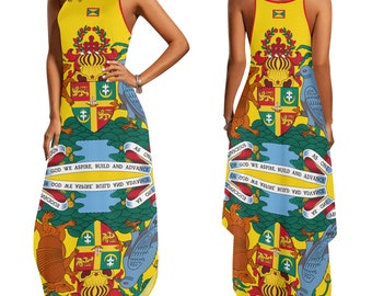 Grenada flag Women Elegant Sleeveless Party Dress