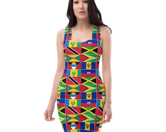 Caribbean flags Dress