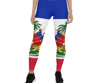 Haiti flag Leggings