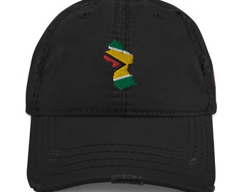 Mappa della bandiera della Guyana Dad Hat
