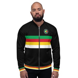 Guyana flag Jacket unisex bomber