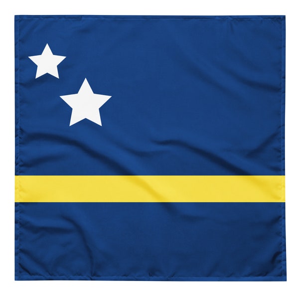 Curacao flag print bandana