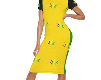 fall midi dresses with sleeves Heath Puff Sleeve Plus Midi Dress