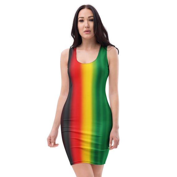 jamaican bodycon dress Jamaica African pride Rental Period:Competition Season (4 months) Fall Black-Tie Wedding Guest Dresses: or night out