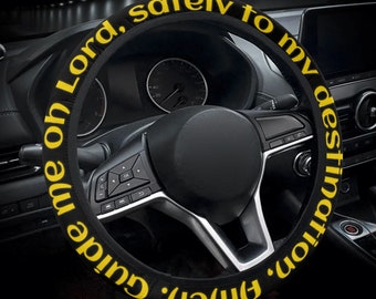 Prayer Car Steering Wheel Cover