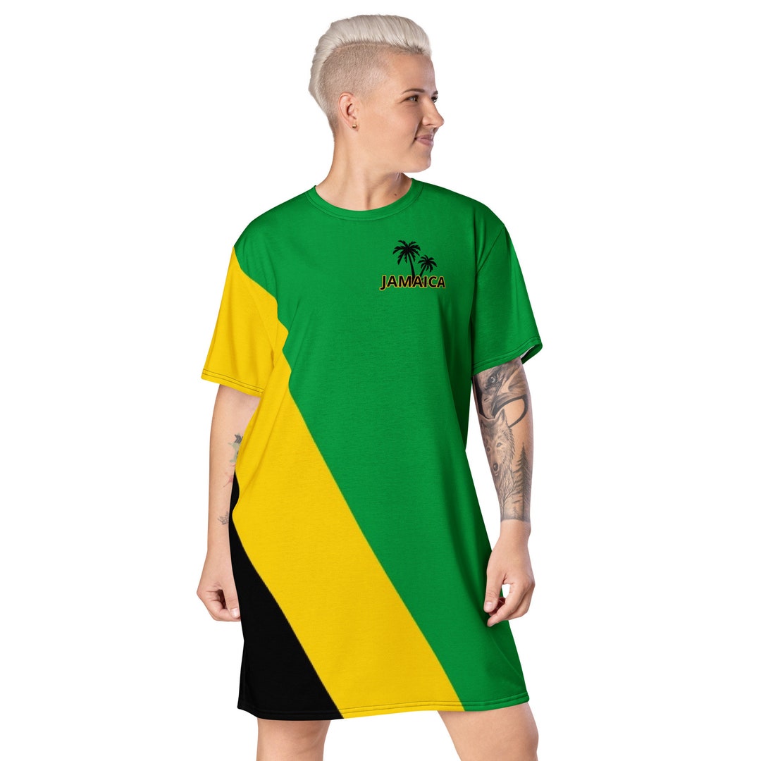 jamaican t shirt dress Jamaica Flag