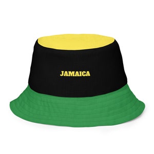 Jamaica flag Reversible bucket hat