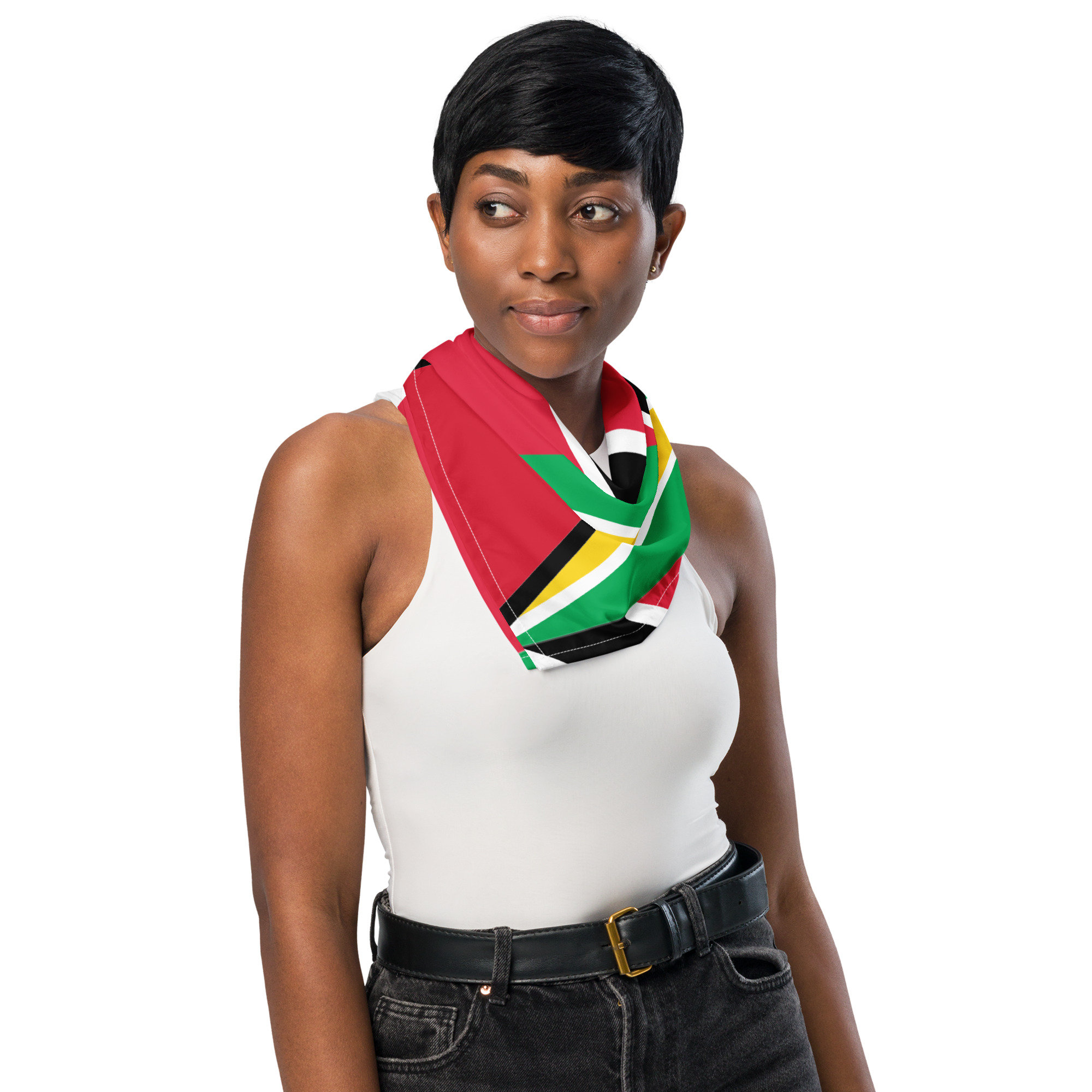 Guyana and Trinidad flag bandanna