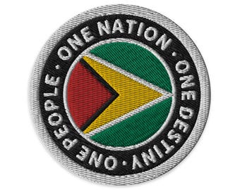 Guyana flag embroidered patch