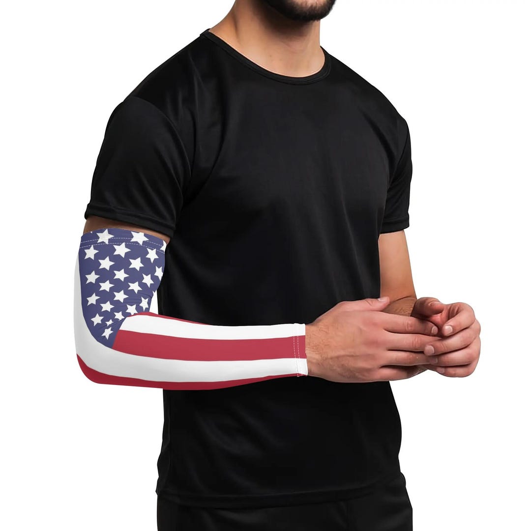 A Pair Cooling Arm Sleeves USA Flag Arm Cover for UV Sun Protection - Etsy