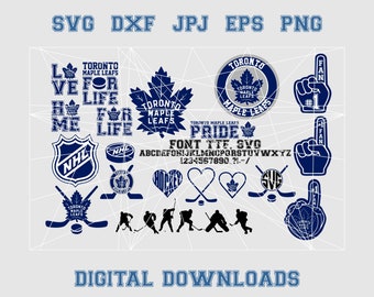 Toronto Maple Leafs Logos Jersey Letters Svg Eps Etsy