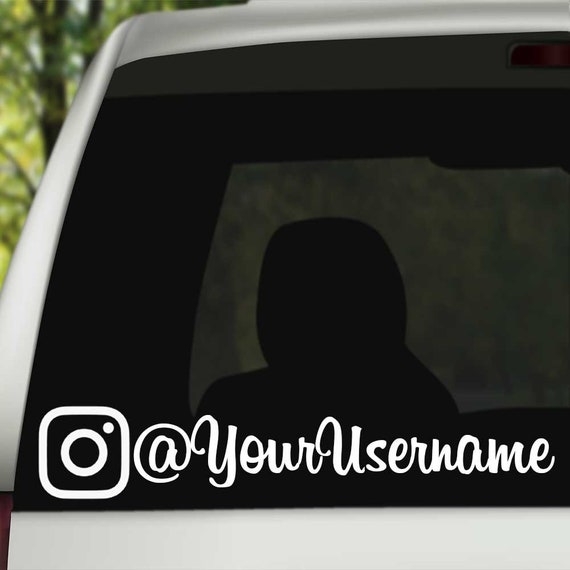IG Lettering personalize custom car stickers 4x 20 cm INSTAGRAM DECALS 8/"