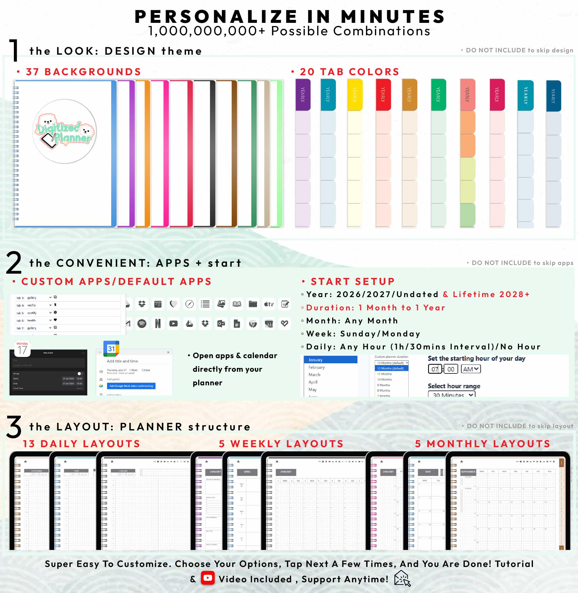 Hobonichi Digital Planner 2026 2027, Goodnotes Notability iPad Android ...