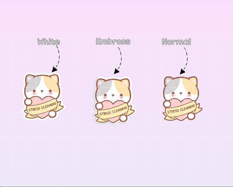 Stressful kitty cat Digital Sticker Pack, cat goodnotes stickers, anxiety planner sticker, printable mental health sticker, cute cat sticker