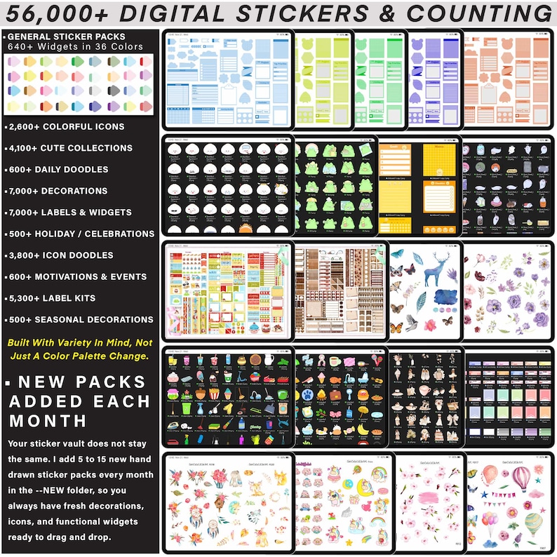 ADHD Digital Planner 2026, undated, lifetime: Custom Daily Habit & Stress for iPad Android GoodNotes