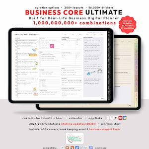 Business Digital Planner 2026 2027 Lifetime: Daily Entrepreneur Agenda iPad GoodNotes Notability Android Planner