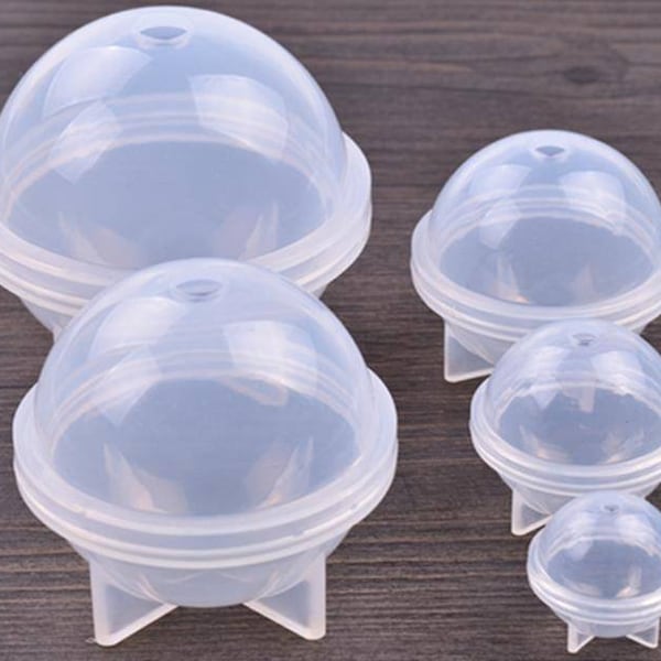 1pcs Silicone Mold for jewelry round ball Resin Silicone Mould handmade Resin epoxy resin molds different size to select Christmas ball