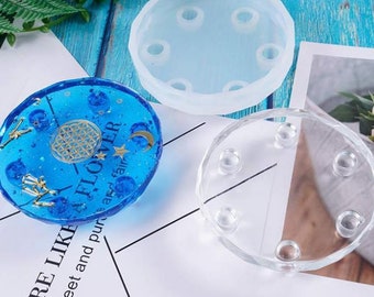Silicon Resin Mold -Round-shaped Resin Silicone Mould- Epoxy Resin Craft Mold -Coaster Silicone Mold Resin Cabochons -DIY Mold