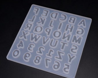 NUOVO stampo in resina siliconica-pendente resina stampo in silicone-resina epossidica stampo artigianale-alfabeto inglese stampo in silicone cabochon in resina-stampo cabochon