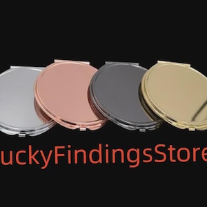 65 mm compacte spiegelblanco, blanco compact, rond, blanco compact dienblad - compacte spiegelvoorraad - gepersonaliseerde compacte spiegel, kies je AANTAL