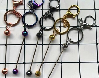 Key Chains 25mm Key Rings For Keychain Making DIY Jewelry Making Accessories Supplies, Choose your color