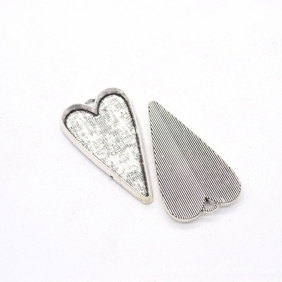 Heart Pendant Trays Blank Bezels Settings Blank Pendant | Etsy