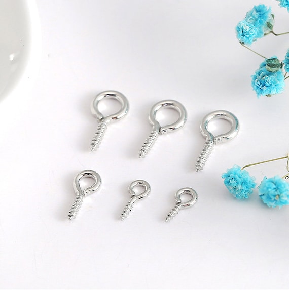 Mini Screw Eye Pin Eye Pin Eyelets Screw Hooks Threaded Clasp Connector  Pendant For Resin Mold Jewelry Making Accessories From Familyflooring,  $29.15