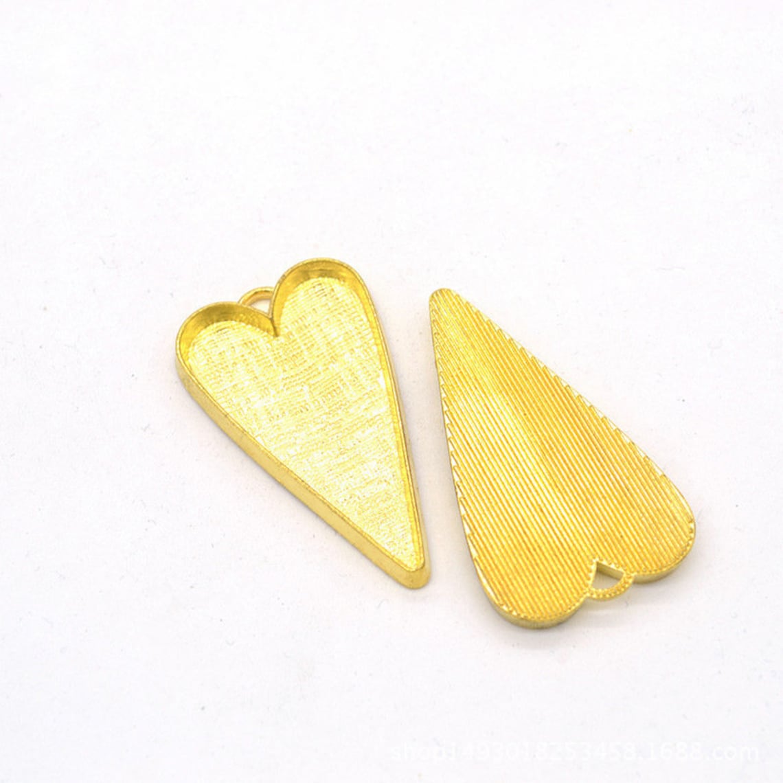 Heart Pendant Trays Blank Bezels Settings Blank Pendant | Etsy