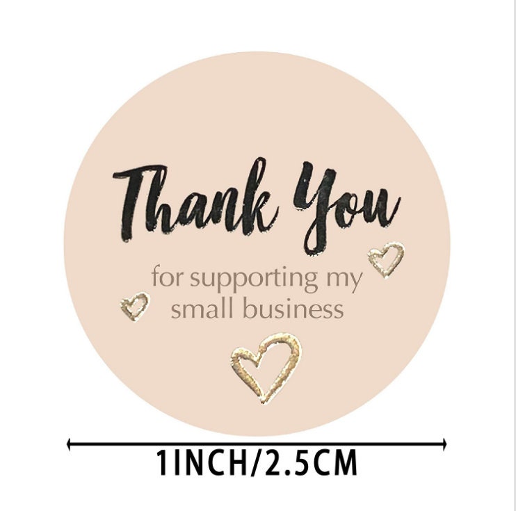 Thank You Stickers For Supporting My Small Business Seal | Etsy