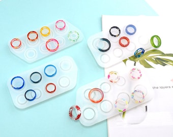 15-22mm Ring Silikonform DIY Kristall Epoxidharz Gießformen Handgemachte Schmuck Zubehör Herstellungswerkzeug
