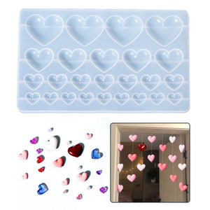 Heart Silicone Pendant Mold For Making Pendant Agate Necklace Jewelry Mold Handmade Resin Mould Casting Craft DIY Tool