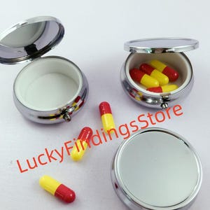 Doe-het-zelfpillendoos - pillendoosje met enkel leeg compartiment - wekelijks blanco pillendoosje - frame pillendoosje - pillendoosje met compartiment