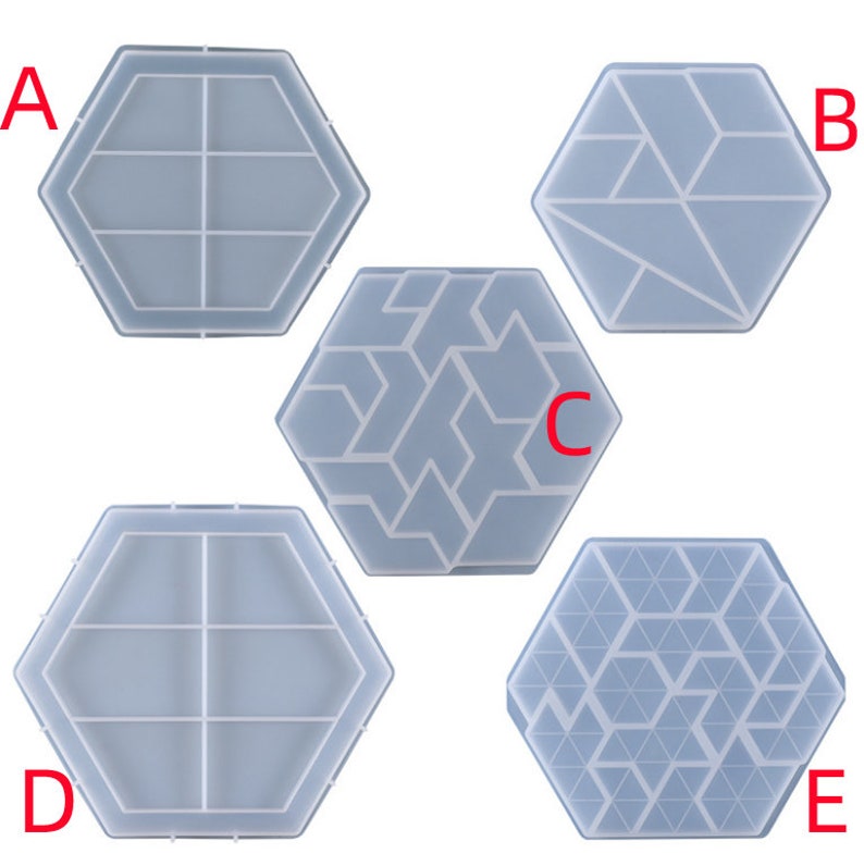 Hexagonal Tangram Resin Mold-hexagonal Puzzle Silicone Mold-tangram ...