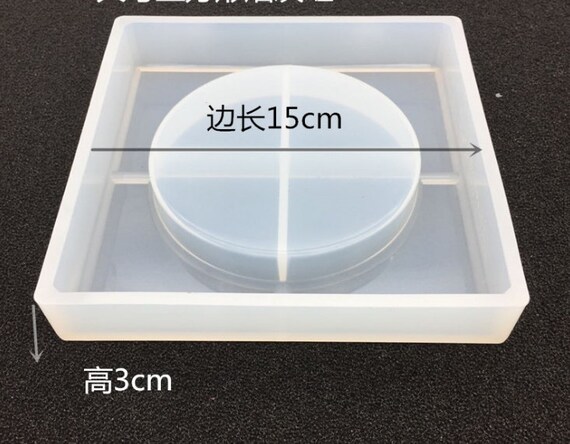 MoonyLI Stampo posacenere Resina Stampo in Silicone Stampo colata in Resina Stampo posacenere per posacenere Fai da Te Stampi artistici Stampo Artigianale in Silicone a Forma Rotonda