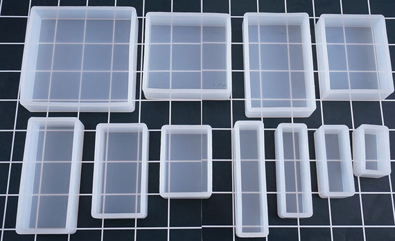 Small Rectangular Prism Silicone Mold | Clear Rectangle Mold for UV Resin |  Epoxy Resin Art Supplies (20mm x 40mm)