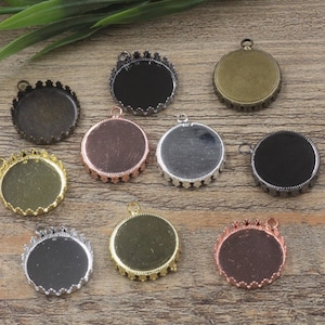 3pcs tibetan silver tone delicate oval cameo cabochon settings EF2149 3pcs tibetan silver tone delicate oval cameo cabochon settings EF2149