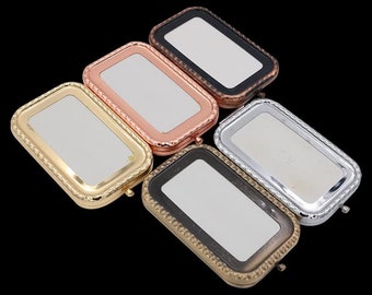 110x65mm Rectangle Compact Mirro Blank, Blank Compact, Round Blank Compact Tray - Compact Mirror Supply - personalized Compact Mirror