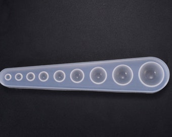 Runde Silikonform - Harz Cabochon Form - Handwerksform, Cabochonform, Schmuckform, Lebensmittelform, Harzform, Tonform, flexible Form