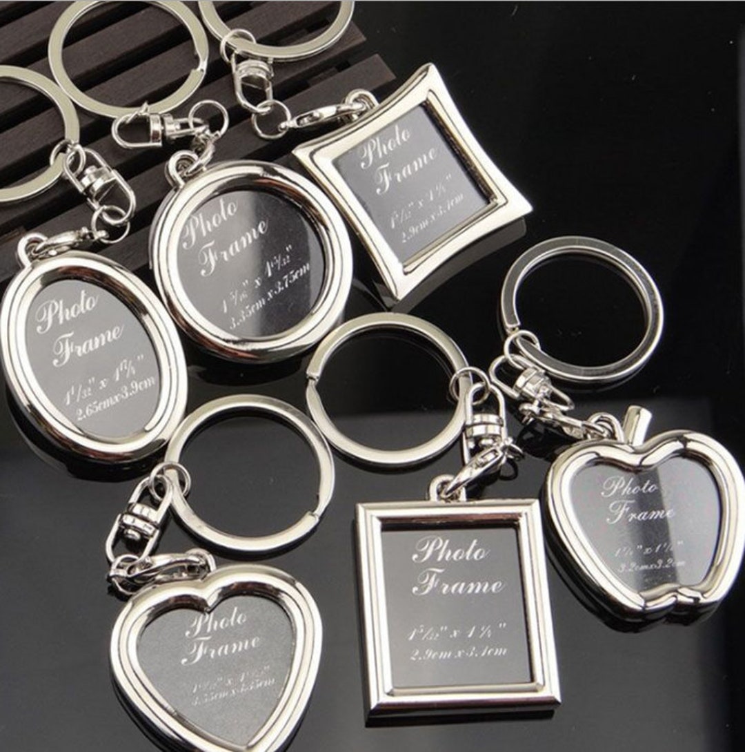 Photos Key Chain - Key Chain Blank - Round/oval/square/heart Bezel ...