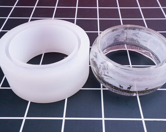 Stor silikonform för armband - Resinform - Armbandsform - Epoxiform för gör-det-själv-smycken - Rombisk armbandsform - Resinarmbandsform