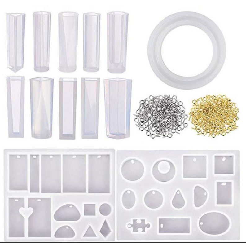 Resin Mold Kits DIY Bracelet Pendant Jewelry Casting Molds Etsy