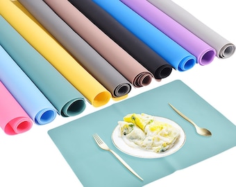 Silikonpad 14 Farben matt Harz Pad Handwerk Werkzeug Hochtemperaturbeständigkeit klebrige Platte für DIY Epoxy Herstellungswerkzeug