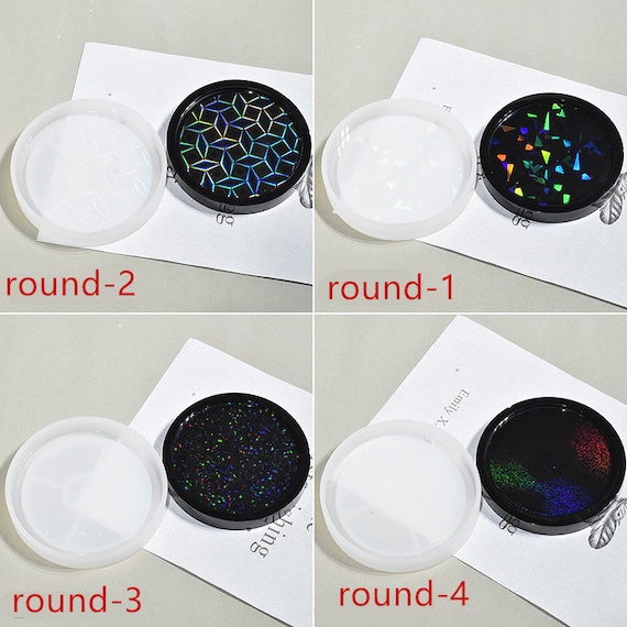Epoxy Resin Cup Pad Mat, Holographic Resin Mold