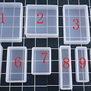 Large size Rectangular/square shape Silicon Mold DIY silicone mold resin silicon mold for Home Decoration Epoxy Resin Mold image 2